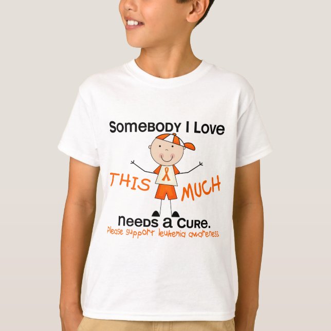 Somebody I Love - Leukaemia (Boy) T-Shirt (Front)