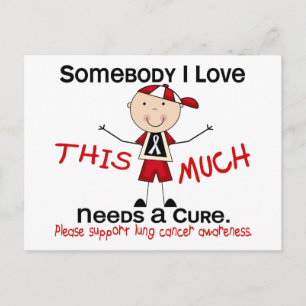 Somebody I Love - Lung Cancer (Boy) Postcard