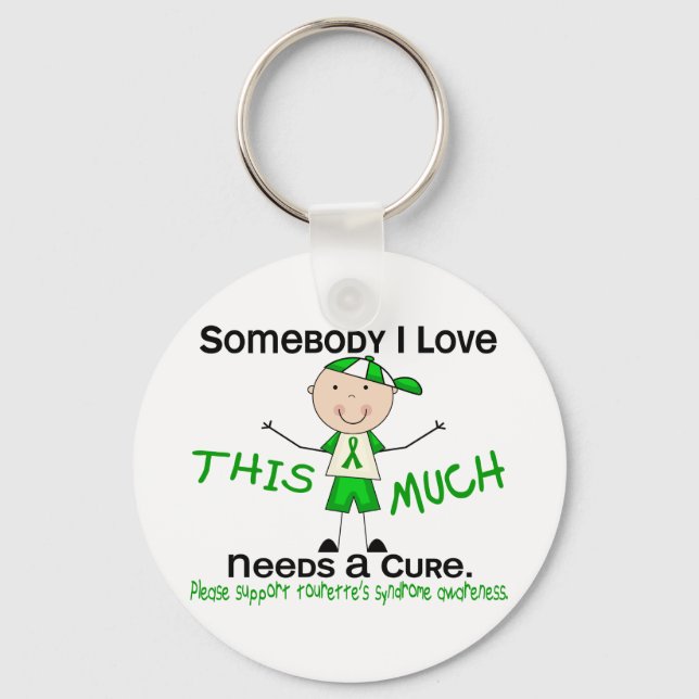 Somebody I Love - Tourettes Syndrome (Boy) Key Ring (Front)