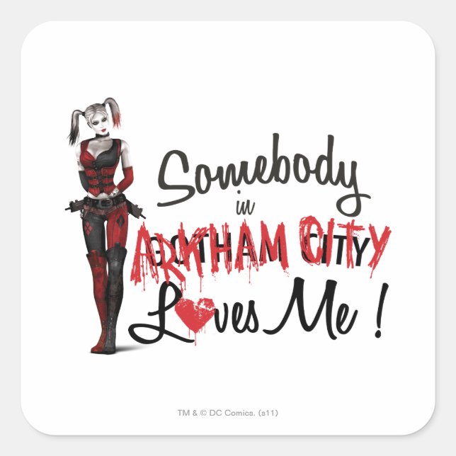 Somebody in AC Loves Me - Harley Square Sticker (Front)