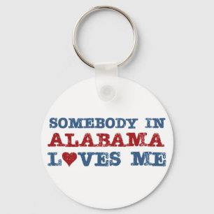 Somebody In Alabama Loves Me Key Ring