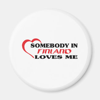Somebody in Finland Loves Me Magnet
