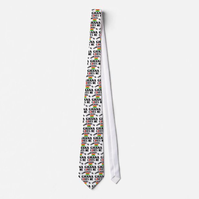 Somebody In Ghana Loves Me Tie (Front)