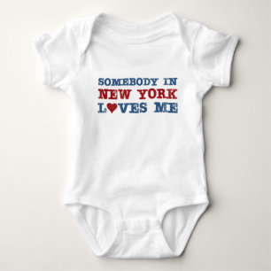 Somebody in New York Loves Me Baby Bodysuit