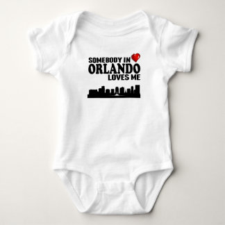 Somebody In Orlando Loves Me Baby Bodysuit