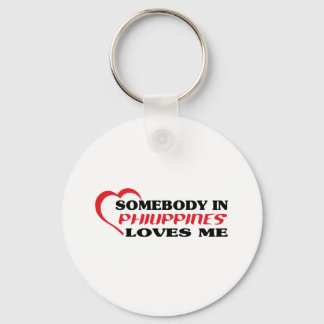 Somebody in Philippines Loves Me Key Ring