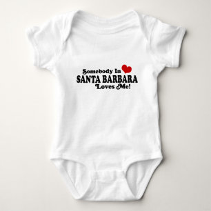 Somebody In Santa Barbara Loves Me Baby Bodysuit