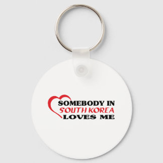 Somebody in South Korea Loves Me Key Ring