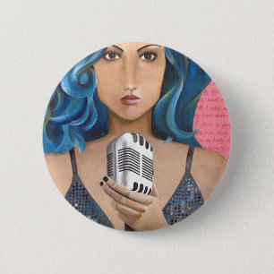 Somebody to love 6 cm round badge