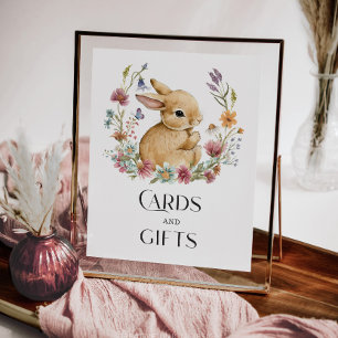 Somebunny Baby Shower Cards and Gifts Poster