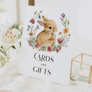 Somebunny Baby Shower Cards and Gifts Poster Pedestal Sign