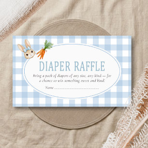 Somebunny Baby Shower Diaper Raffle Enclosure Card