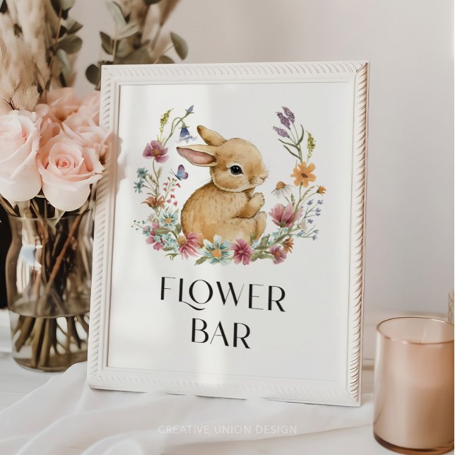 Somebunny Baby Shower Flower Bar Poster (Creator Uploaded)