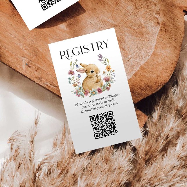 Somebunny Baby Shower Registry Enclosure Cards (Creator Uploaded)