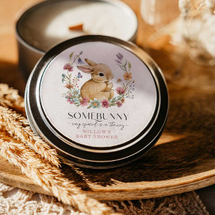 Somebunny Baby Shower Wildflower Stickers