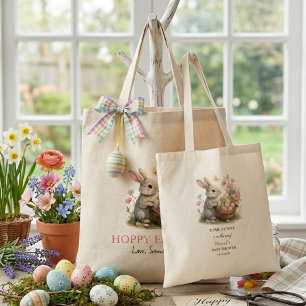 SomeBunny Easter Wildflower Baby Shower Tote Bag