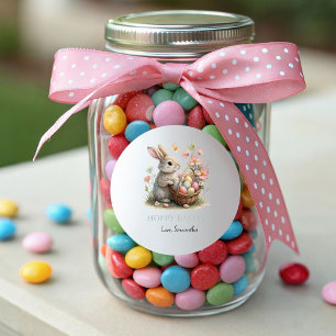 SomeBunny Easter Wildflower Hoppy Easter Classic Round Sticker