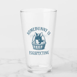 Somebunny Is Eggspecting Pregnancy Announcement Glass