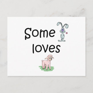 Somebunny Loves Ewe (pics) Postcard