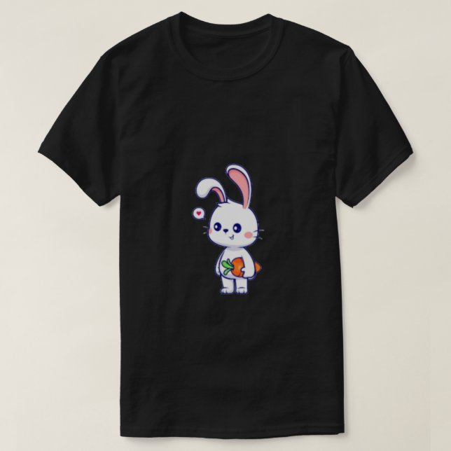 ''Somebunny Loves You'' Heart Carrot T-Shirt (Design Front)
