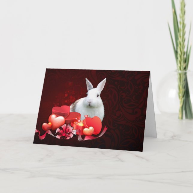 Somebunny loves you holiday card (Front)