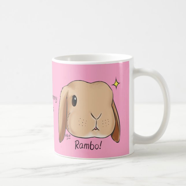 Somebunny Loves You Mug Pink (Right)