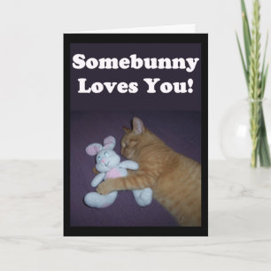 Somebunny Loves You! Valentine Holiday Card