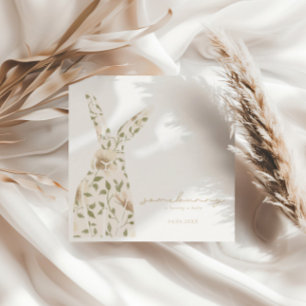 Somebunny Spring Easter Floral Baby Shower Napkin