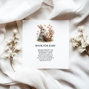 Somebunny Wildflower Baby Shower Book Request Enclosure Card