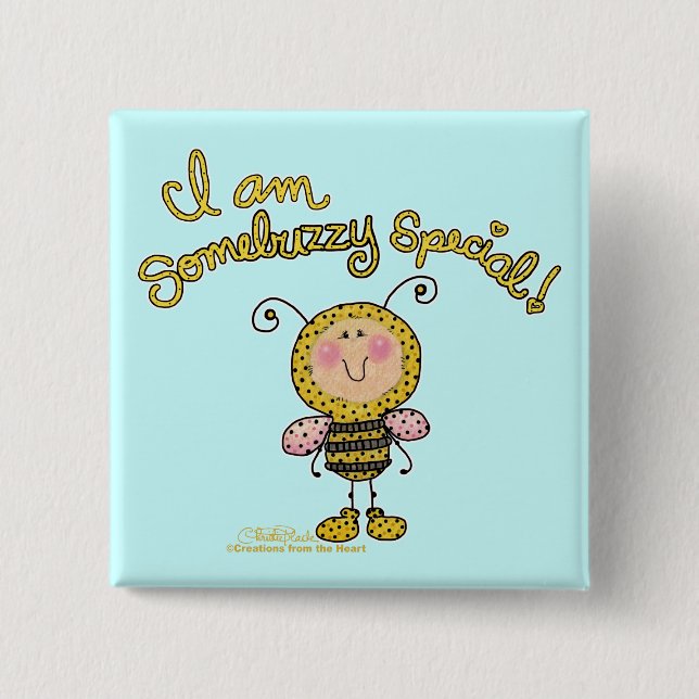 Somebuzzy Special 15 Cm Square Badge (Front)