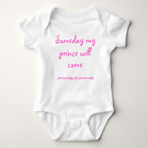 Someday my , ...and then Daddy will scare him a... Baby Bodysuit