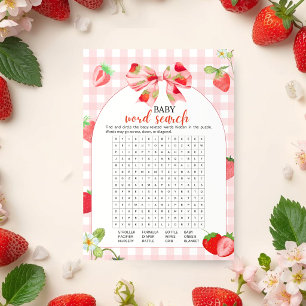 Someone Berry Sweet   Baby Word Search Game Invitation