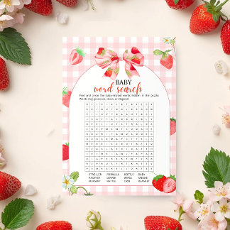 Someone Berry Sweet | Baby Word Search Game Invitation