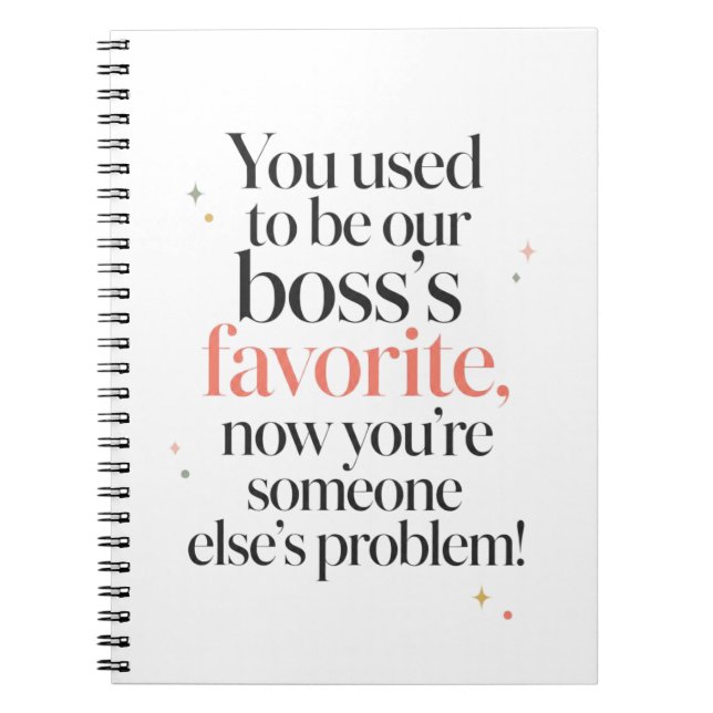 Someone Else's Problem Congratulations Notebook (Front)