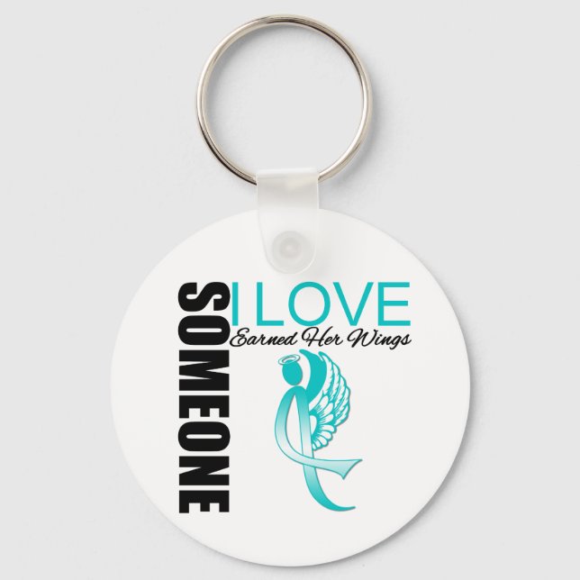 Someone I Love Earned Her Wings Key Ring (Front)