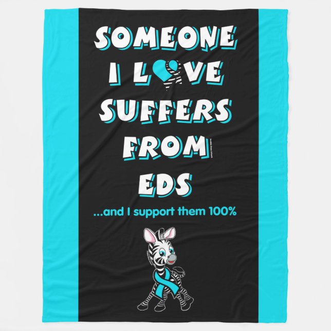 Someone I Love...EDS Fleece Blanket (Front)