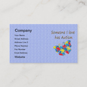 Someone I love has autism (multi) Business Card