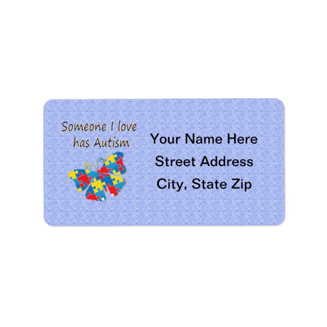 Someone I love has autism (multi) Label (Front)
