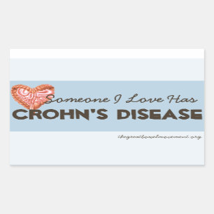 Someone I Love Has Crohn's Disease Rectangular Sticker