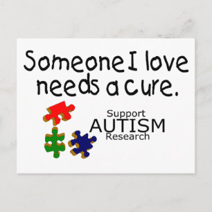 Someone I Love (Puzzle Pieces) Postcard