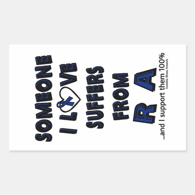 Someone I Love...RA Rectangular Sticker (Front)
