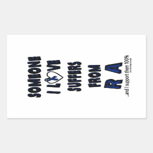 Someone I Love...RA Rectangular Sticker