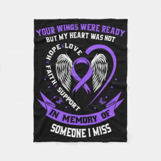 Someone I Miss Overdose Awareness Items Addiction  Fleece Blanket