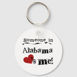 Someone In Alabama Loves Me Key Ring