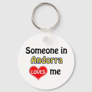 Someone in Andorra Loves Key Ring