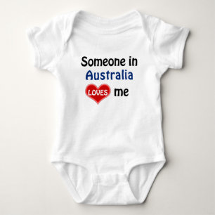 Someone in Australia loves me Baby Bodysuit