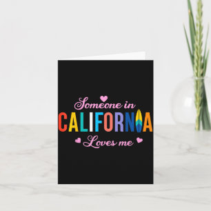Someone in California Loves Surfboard Souvenir Card