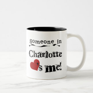 Someone in Charlotte Two-Tone Coffee Mug