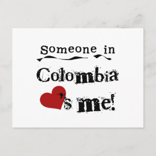 Someone In Colombia Loves Me Postcard