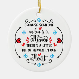 Someone in Heaven Memorial Ceramic Ornament